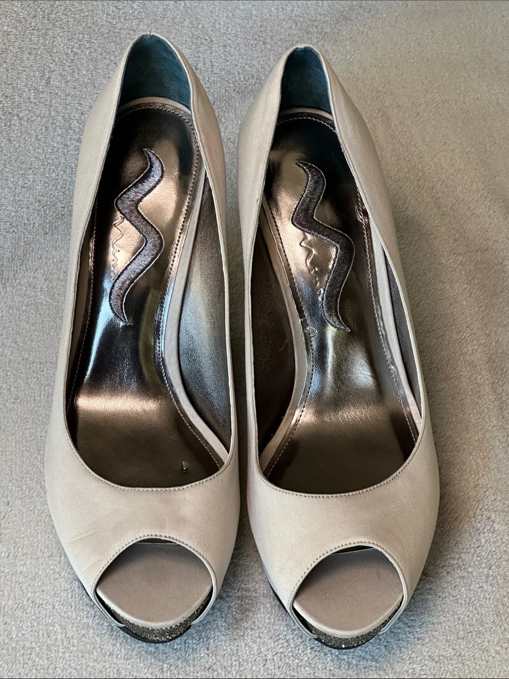 Nina Women’s Peep-Toe Wedge Heels